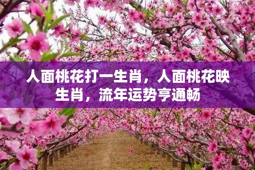 人面桃花映生肖，流年亨通畅，运势大吉