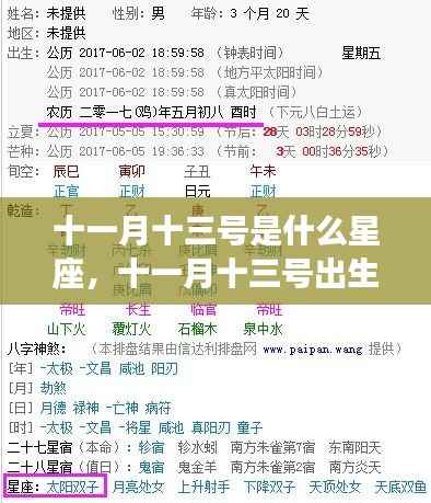 十一月十三号星座运势解读，揭秘你的星座性格与未来运势